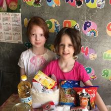 Очередная раздача продуктовых наборов